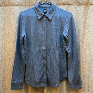 GAP Blue Long Sleeve Button Down Shirt
